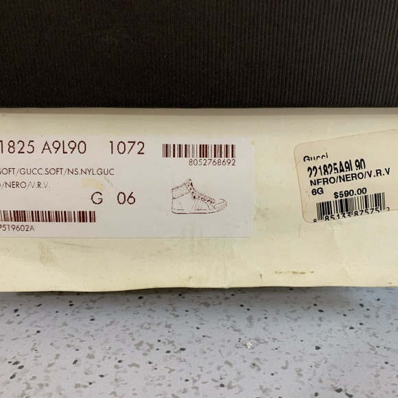 Men’s Gucci high top sneakers, size 6 made in Italy - Picture 8 of 10